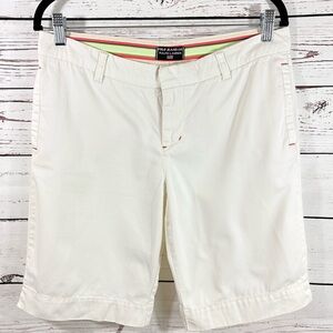 VTG Polo Jeans Co Ralph Lauren Ivory Stretch Bermuda in Size 6